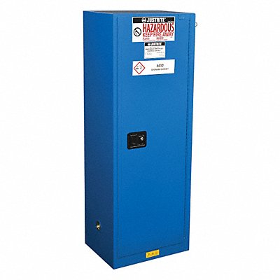 Haz Material Safety Cabinet 22 Gal Blue