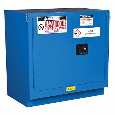 Haz Material Safety Cabinet 22 Gal Blue