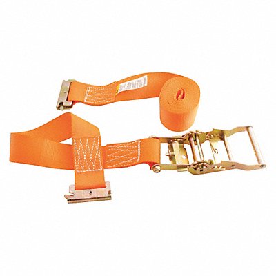 Ratcheting Cargo Strap With E-Clip