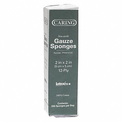 Gauze Sponge Ns 12-Ply 2 x2 PK200