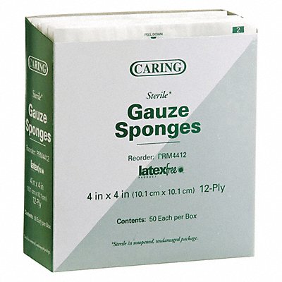 Gauze Woven Cotton 4 x4 PK50