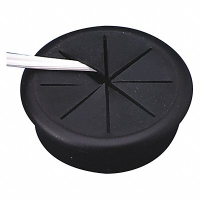 Grommet Flexible 2 3/8 Dia Blk