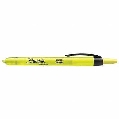 Smear Grd Retractable Highlighter PK12