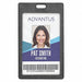 Vertical Rigid ID Badge Holder Blk PK6