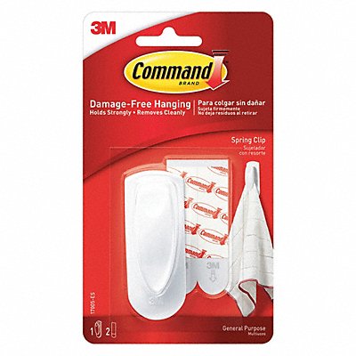 Hook Command Clip Spring Wht