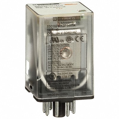 General Purpose Relay 24VAC Plug In