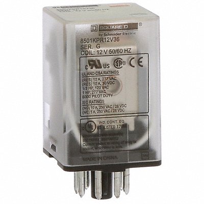 General Purpose Relay 12VAC Plug In