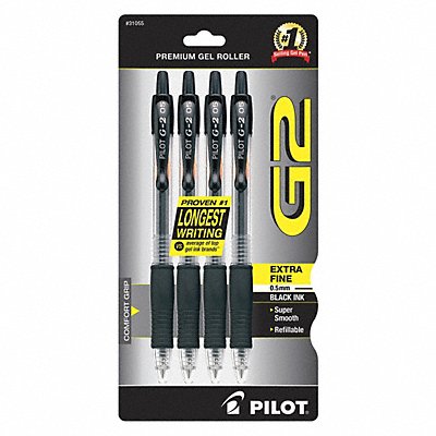 Pen Gel G2 Xfn Bk PK4