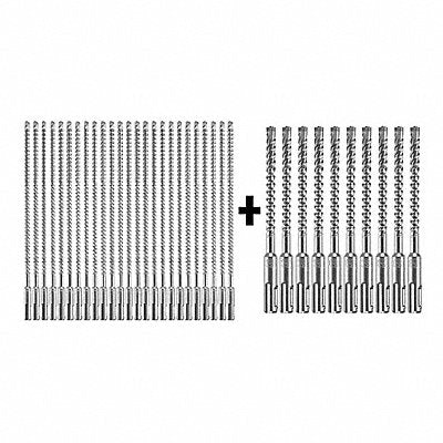 Hammer Drill Bit SDS Plus 1/4 x10 PK25