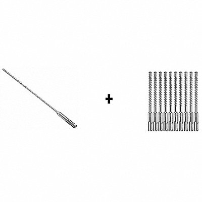 Hammer Drill Bit SDS Plus 3/16 x6 PK25