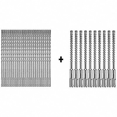 Hammer Drill Bit SDS Plus 3/8 x 4 PK25