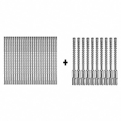 Hammer Drill Bit SDS Plus 3/8 x10 PK25