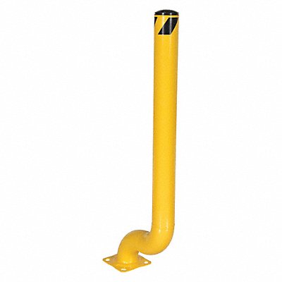 Offset Bollard 54 1/10 in H Yellow