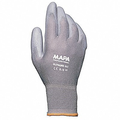 Coated Gloves 10 Gray Polyurethane PR