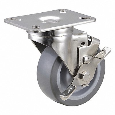 NSF-Listed Plate Caster Swivel 275 lb.