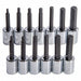 Socket Bit Set Steel DrSz 3/8 in