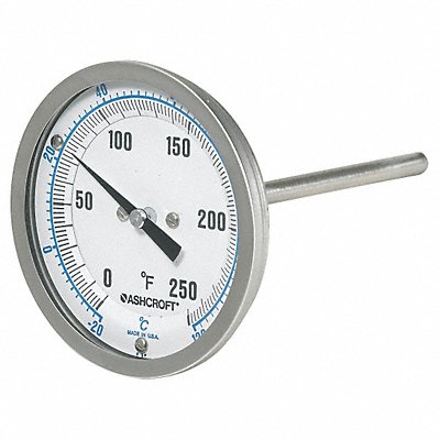 Dial Thermometer 50 to 550 Deg F