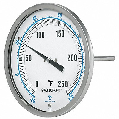 Dial Thermometer Bi-Metallic 5 in Dial