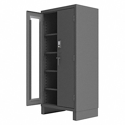 Storage Cabinet 78 x36 x24 Gray 4Shlv