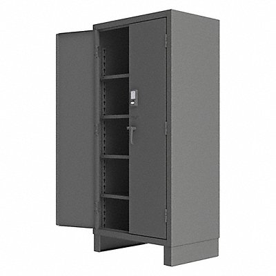 Storage Cabinet 78 x36 x24 Gray 4Shlv