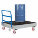 Four Drum Spill Platfrm Cart 15-1/2in H.