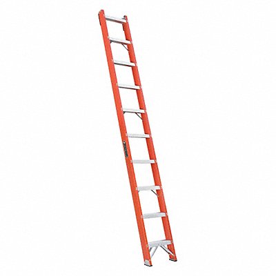 Straight Ladder 10ft. Fiberglass Natural