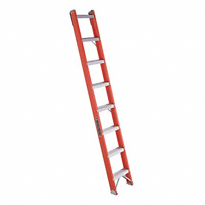 Straight Ladder 8 ft Fiberglass Natural