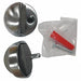 Dome Door Stop Floor-Mount Satin Chrome