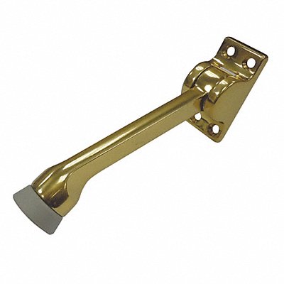 Lever Door Holder Pol Brass Solid Brass