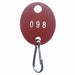 Key Tag Numbered 1 to 40 Red PK40