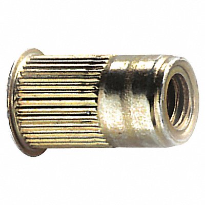 Rivet Nut Knurled Steel Zinc Yellow PK25