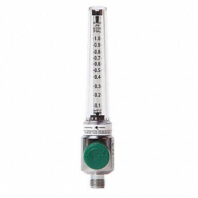 Flow Meter w/ Tight Fittings Up to 1Lpm