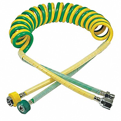 Dual Coil Hose 10ft Barb Schradr AirCon