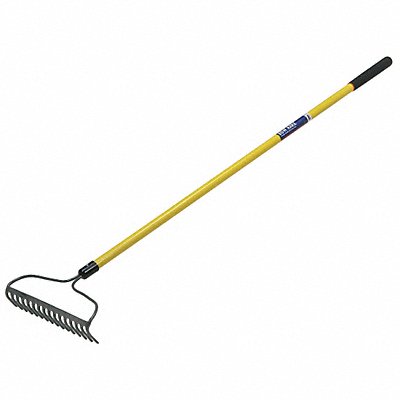 Bow Rake Steel 16 in Fiberglass Handle