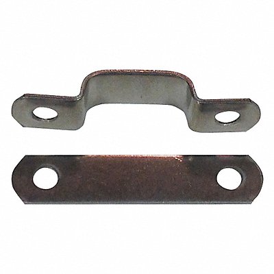Tube Clamp Two-Hole w/Backplate SS PK25