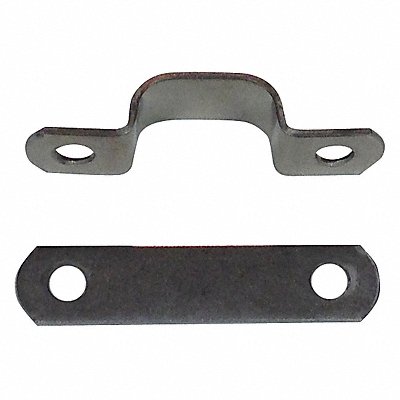 Tube Clamp Two-Hole w/Backplate SS PK25