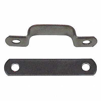 Tube Clamp Two-Hole w/Backplate SS PK25