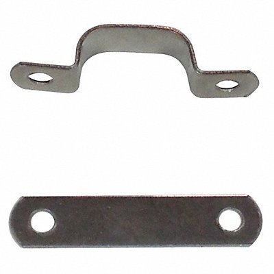 Tube Clamp Two-Hole w/Backplate SS PK25
