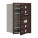 Horiz Mailbox USPS 4Dr Bz FL 23-1/2in