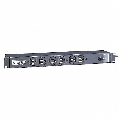 PDU 120V 12 Outlet 15 ft Black