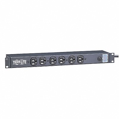 PDU 120V 6 Outlet 15 ft Black