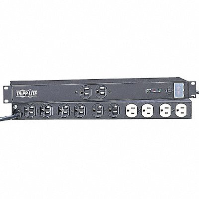 Surge Protector PDU 12 Outlet Black