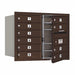 Horiz Mailbox USPS 10Dr Bz FL 23-1/2in