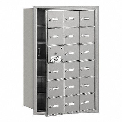 Horiz Mailbox USPS 18Dr Alum FL 35-1/4in