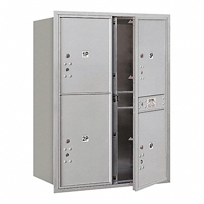 Horiz Mailbox USPS 4Dr Alum FL 41in