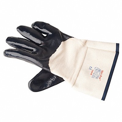 Coated Gloves Navy White 10 PR