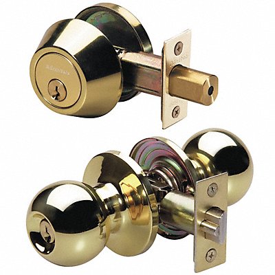 Knob Lockset Mechanical Entrance Grd. 3