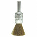 Crimped Wire End Brush Brass 1/2 In.