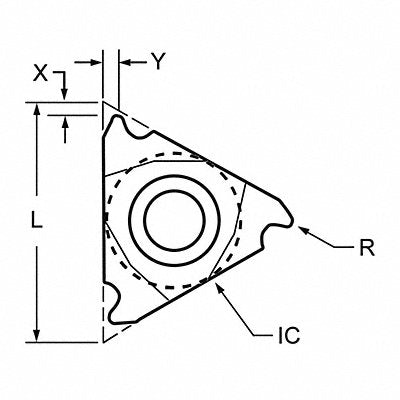 Threading Insert 3IRA Triangle