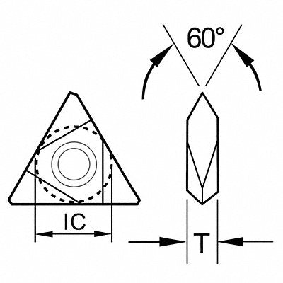 Triangle Turning Insert TNMC Carbide